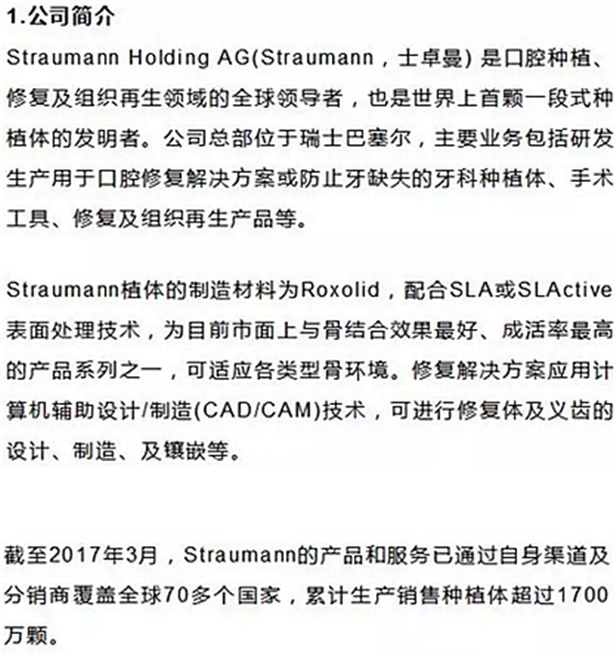 士卓曼ITI種植體到底好在哪？&mdash;&mdash;種植牙行業(yè)淺析
