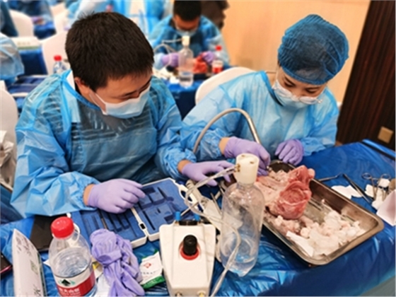 	張東星老師成都微創(chuàng)拔牙課實操現場展示