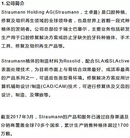 士卓曼ITI種植體到底好在哪？&mdash;&mdash;種植牙行業(yè)淺析