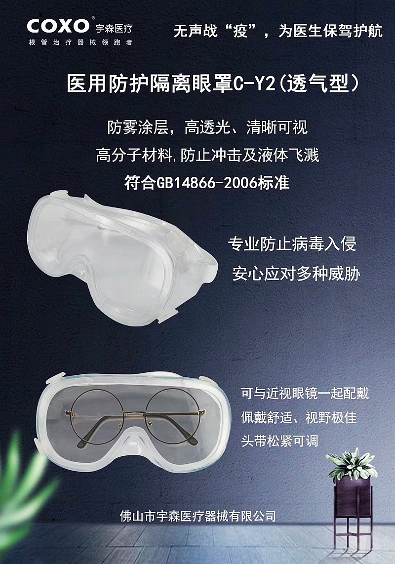 醫(yī)用防護隔離眼罩